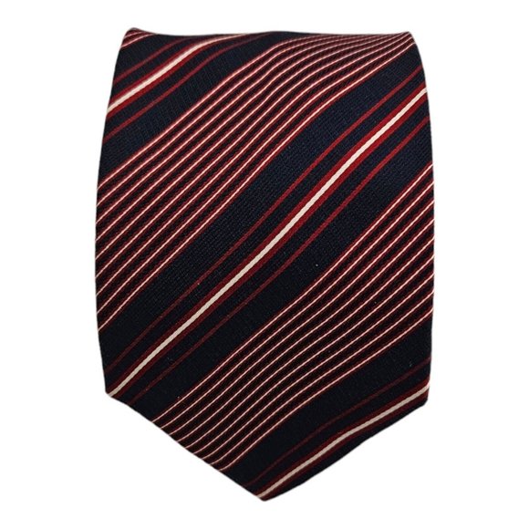 PAUL SMITH Blue Striped Silk Tie ITALY 59